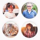 Four coasters with photos