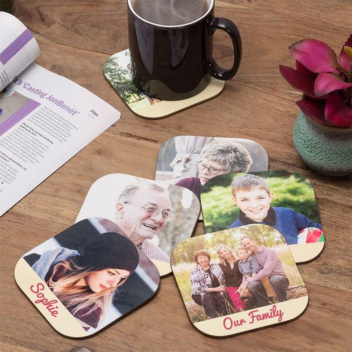 Family Coasters with different photos