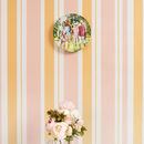 Printed decorative plates hung on wall