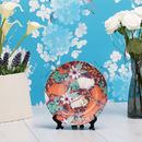 Photo Plate with flowers and accessories