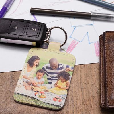 Personalised Leather Keyrings