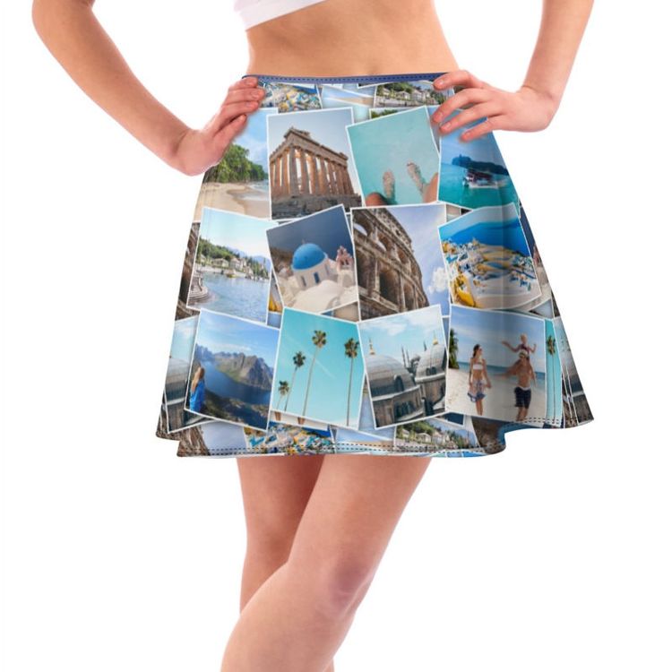 Printed Skater Skirt