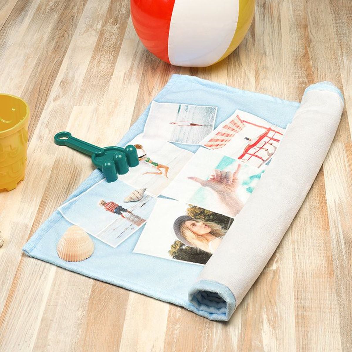 Custom printed beach towel