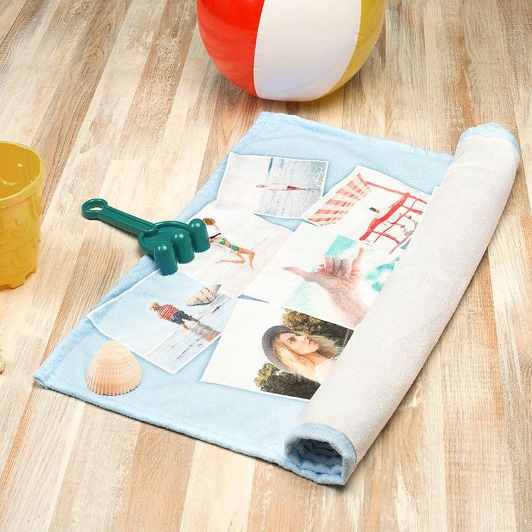 Custom printed beach towel
