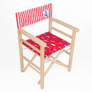 Family photo printed custom directors chair