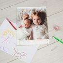 Carte A4 personnalisée photo enfants