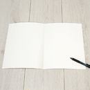 blank A4 personalised cards for handwritten note