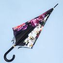Closed custom printed umbrellas details