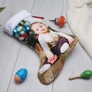 Baby children's Christmas stocking design personalised Photo print