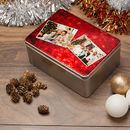 Boite à biscuits personnalisée avec photo de Noel