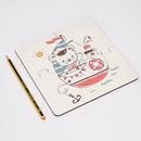 baby pattern illustration design 4 coasters