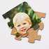 Jigsaw coaster puzzle pieces personalised photo