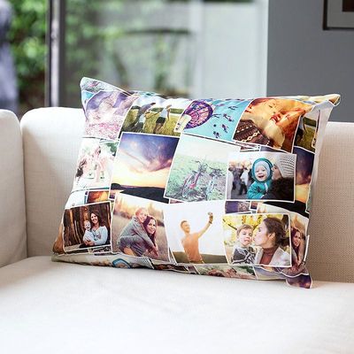 photo collage custom throw pillows