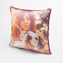 Wedding dog photo cushion