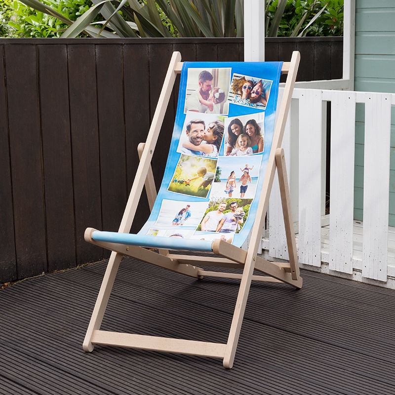 personalised wooden deck chair