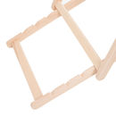 Wooden frame bespoke deck chairs detail