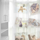 cat photo montage net custom voile curtain design