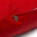 personalized heart pillow zipper