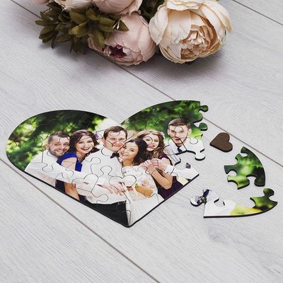 Personalised Heart Jigsaw Puzzle