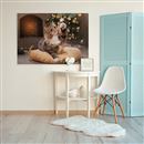 leinwand mit katzenfoto weihnachten