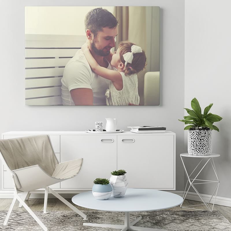 Stampa Foto Su Tela Personalizzata - 100% Cotone Italiano, Con Telaio In Legno, 20x20 Cm - Foto 8