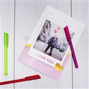I love you polaroid personalised valentines day cards
