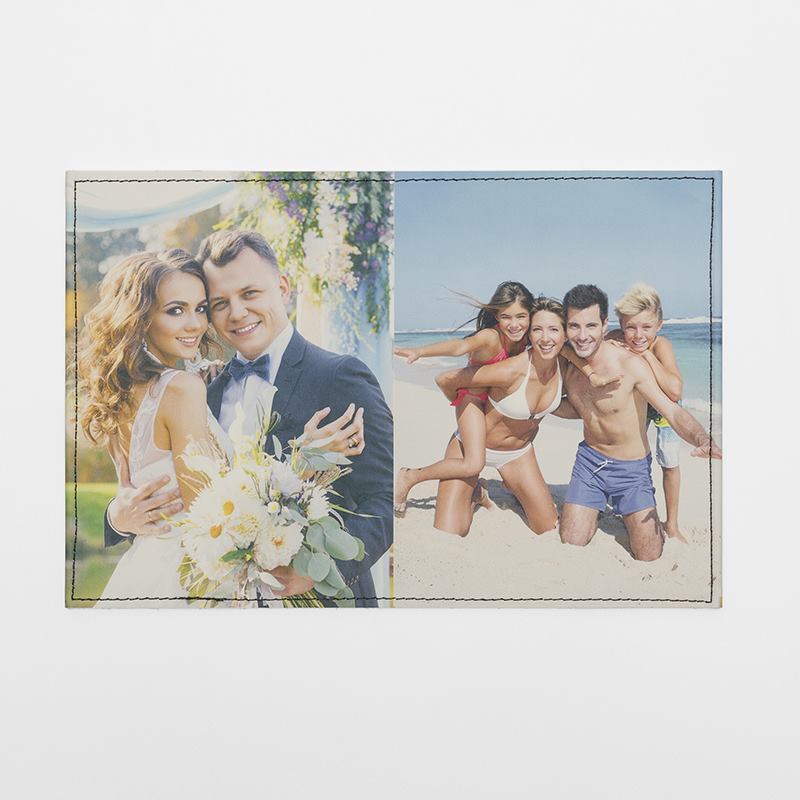 Personalized Leather Passport Cover. Photo Passport Holder.