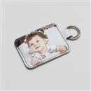 leather key ring baby photo