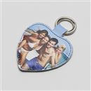 leather photo keychain