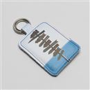 personalised double sided keyring