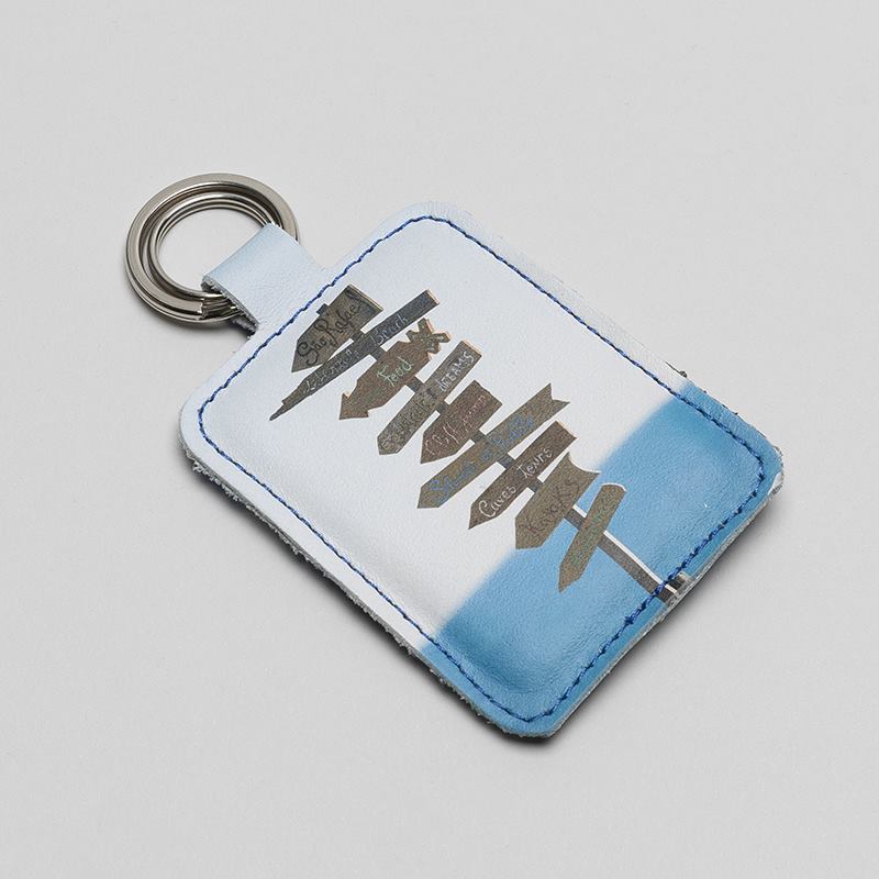 Double sided personalised on sale keyring