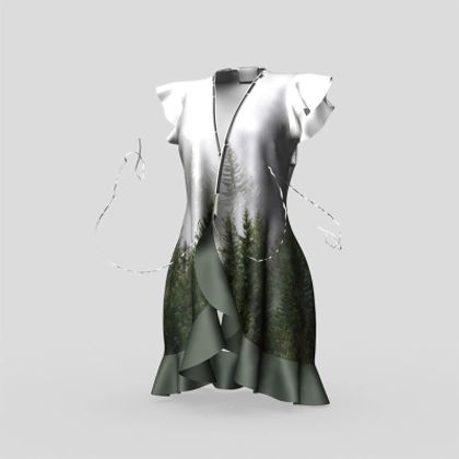 Robe à volants