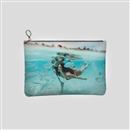 Pochette cuir pour femme avec photo de vacances