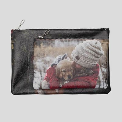 personalised clutch bag