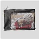 personalized leather clutch bag sizes