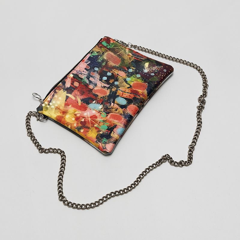 Impression en couleur sur la pochette bandoulière