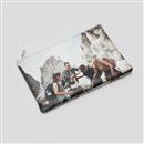 leder clutch mit fotodruck