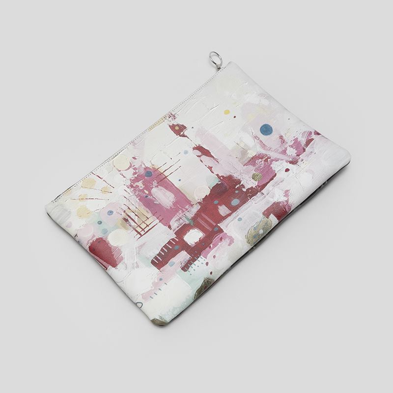 design your own leather clutch