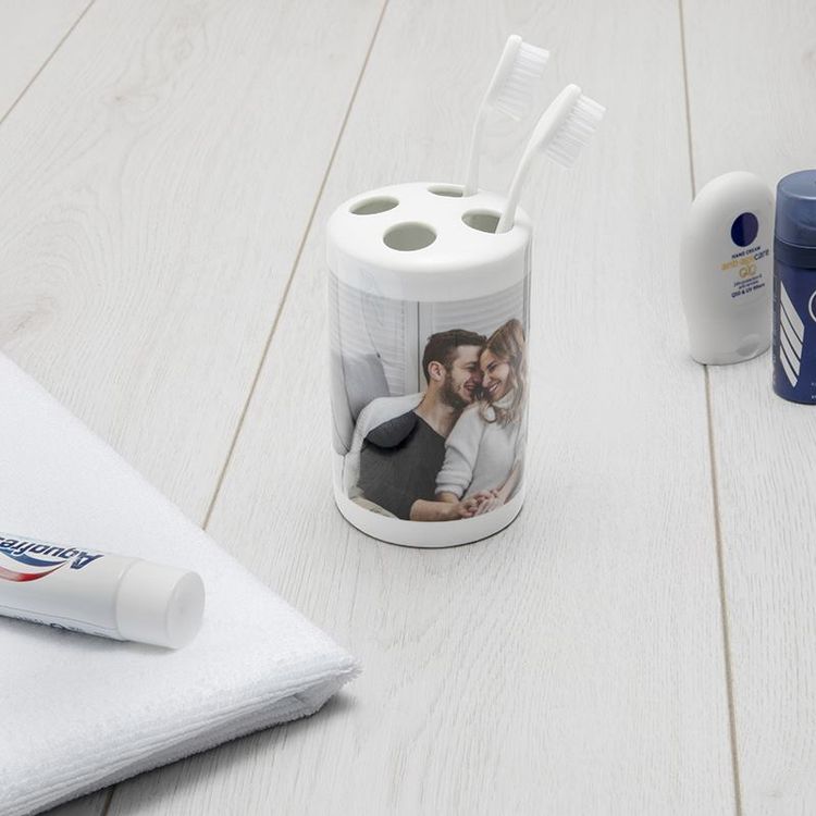 personalised toothbrush holder his and hers wedding
