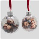 personalised photo baubles