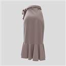 photo skirt with flounce