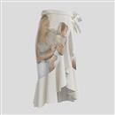 custom printed flounce skirt