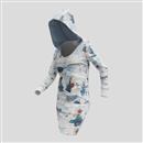 hoodiejurk met fotocollage