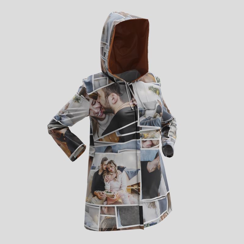 Personalised Rain Jacket. Waterproof Rain Jacket With Photos