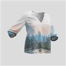 Blouse personnalisée avec photo de paysage
