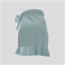 printed mini flounce skirt