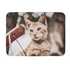 single layer personalised pet blanket printed with cat photo