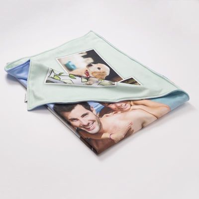 blanket printed on both sides with your photos