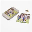 puzzle bedruckt mit familienfoto und dose