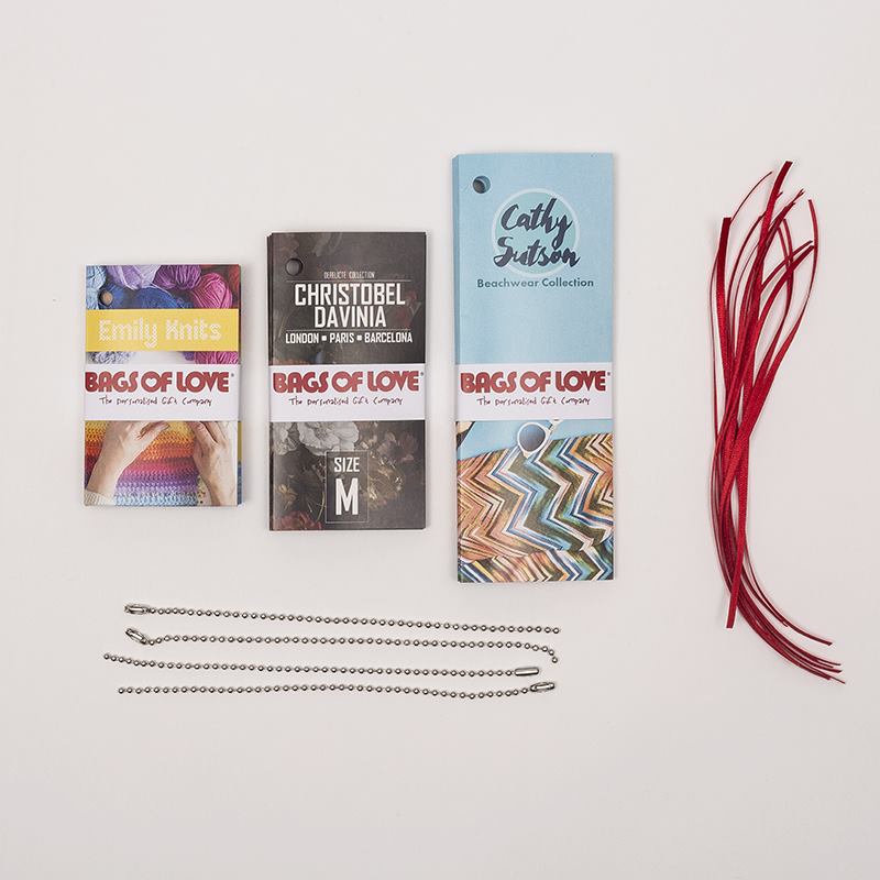 etiquetas de precio y tamaño en comparación